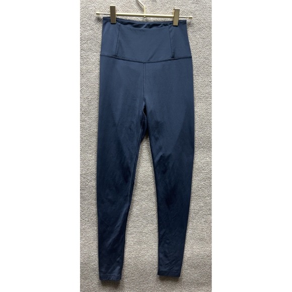 girlfriend collective Pants - Girlfriend Collective Womens Size Small Navy Blue High Rise Basic Leggings HR HW